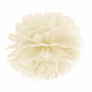 Pom poms BLOMMA, cream