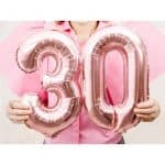 ballong siffror rosa Partydeco