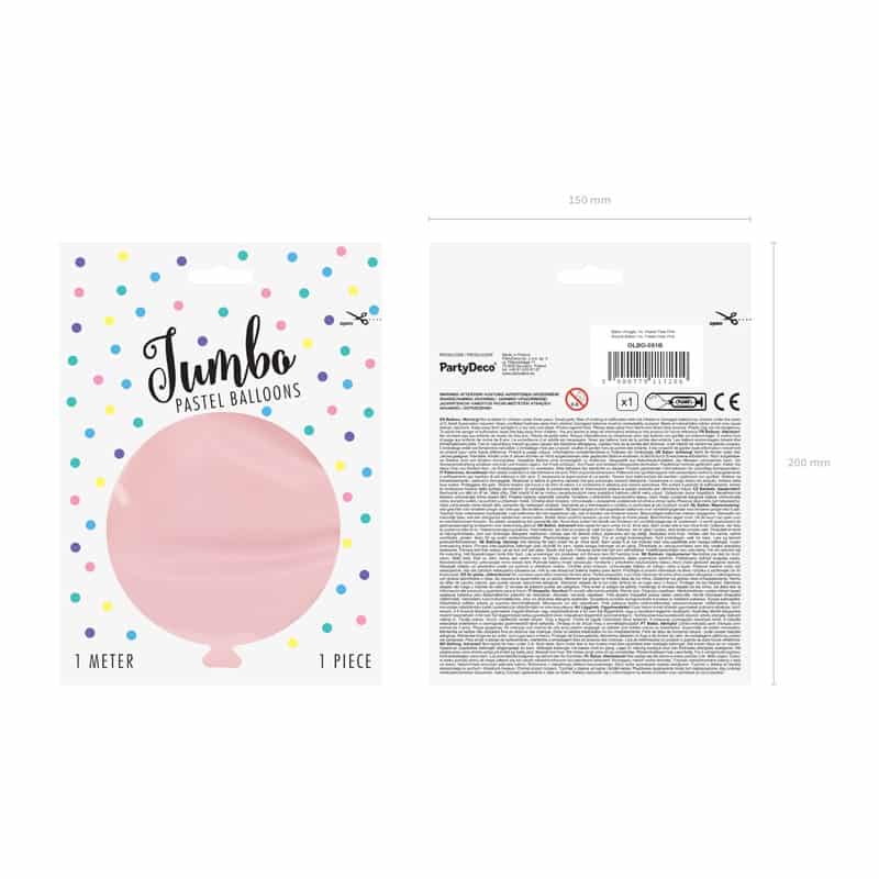 stor ballong rosa Partydeco