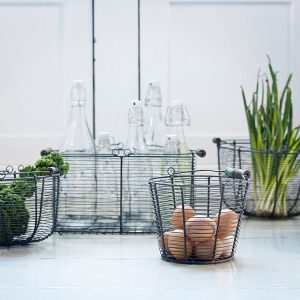 svart trådkorg Strömshaga 676827