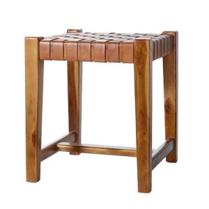 Pall PORTO, läder/teak