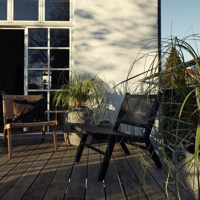 trädgårdsstol VASAI svart Nordal