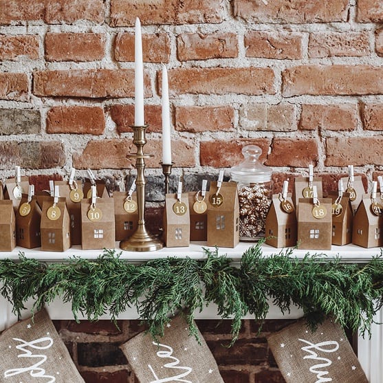 adventskalender hus Partydeco