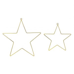 Stjärna i metall, 2-pack