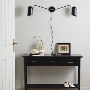 Vägglampa ERIS, svart