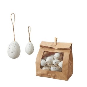 Påskägg vit/svart, 30-pack