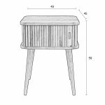 sängbord Barbier valnöt Zuiver