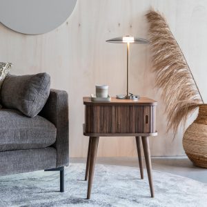 sängbord Barbier valnöt Zuiver