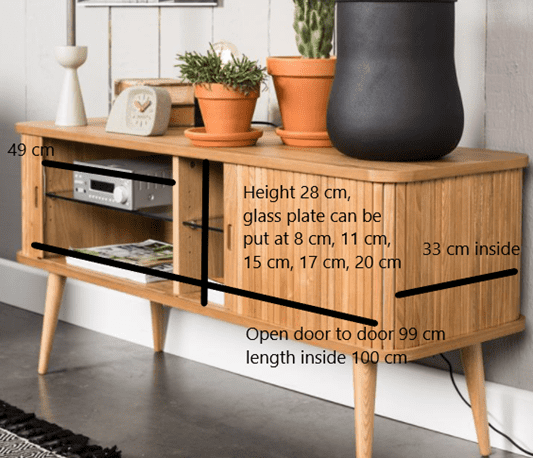 4300008-8 TV-bänk Barbier Zuiver
