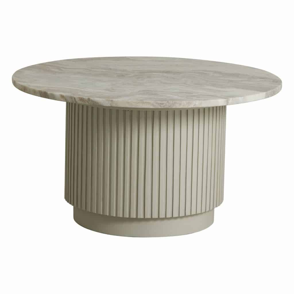 soffbord ERIE vit marmor Nordal