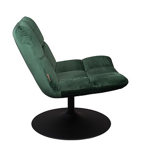 Fåtölj BAR, grön sammet - Dutchbone