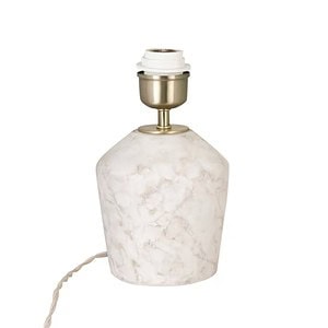 Lampfot Bodil i beige marmorering från Strömshaga, utan lampskärm.