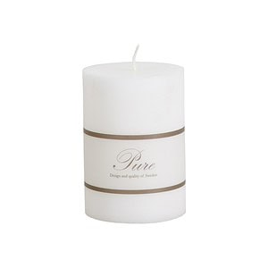 Blockljus PURE vit, 7x10cm