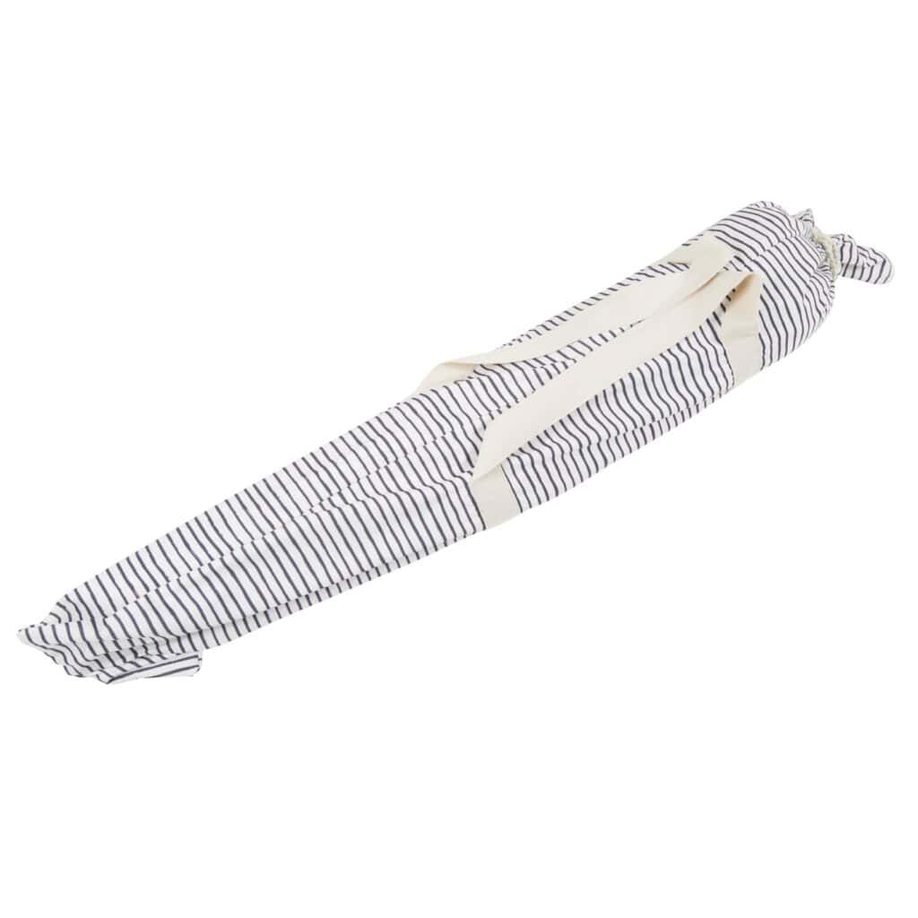 Grårandig förvaringsväska med bärhandtag för Gatsby parasoll från Brafab, praktisk och lätt att bära.