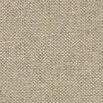 Närbild på olefintyget till dynan på PAULINA karmstol rustik beige – slitstarkt beige tyg med strukturerad väv.