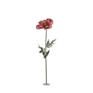 Vallmo konstblomma rosa 40 x 140 cm