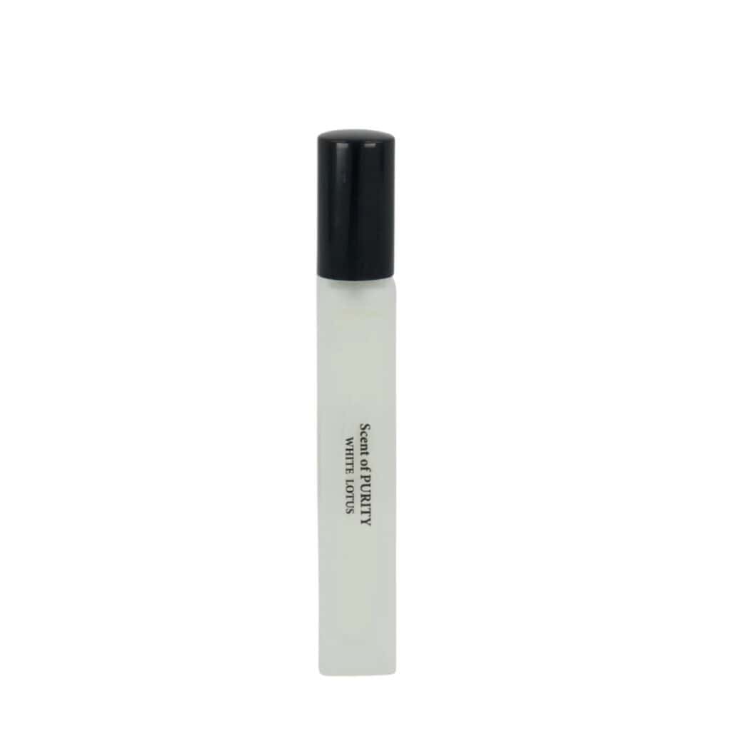 Eau de Parfum Scent of Purity från Washologi i 10 ml-flaska med doft av vit lotus