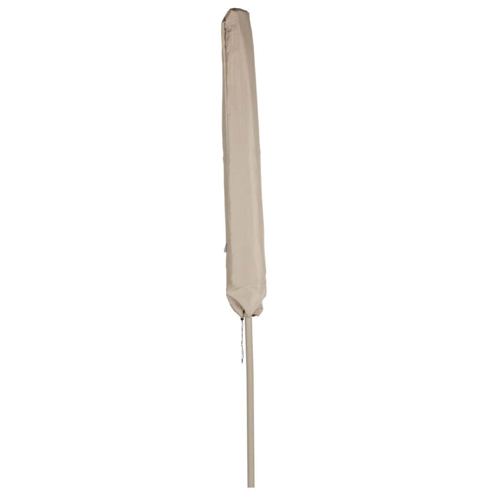 Parasoll 250 cm beige hopfällt med skyddande överdrag