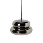 Taklampa PADOVA krom 27 cm rund pendellampa i metall