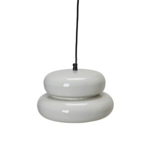 Taklampa PADOVA offwhite 27 cm rund pendellampa