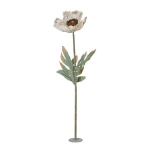 Vallmo konstblomma vit 40 x 140 cm