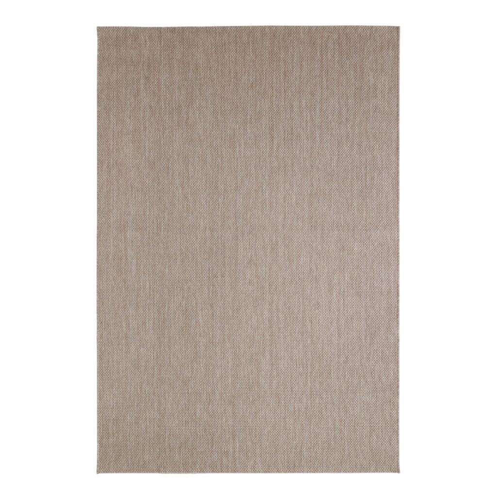 Utomhusmatta Milos flatvävd brun 200x290 cm